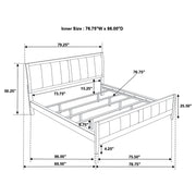 Carlton Wood Panel Bed Cappuccino