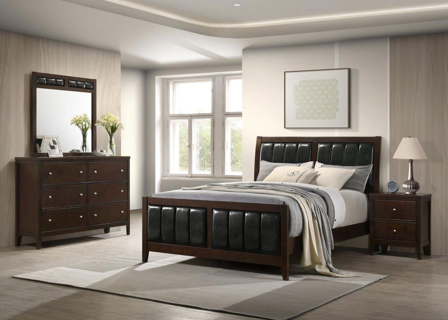 Carlton Bedroom Set Cappuccino Queen 4-piece