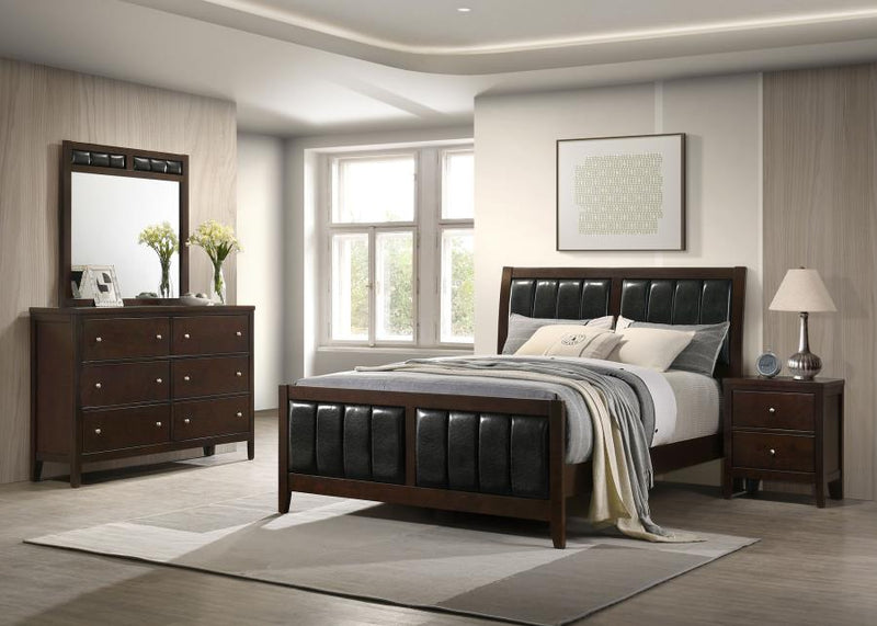Carlton Bedroom Set Cappuccino Queen 4-piece