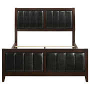 Carlton Wood Panel Bed Cappuccino