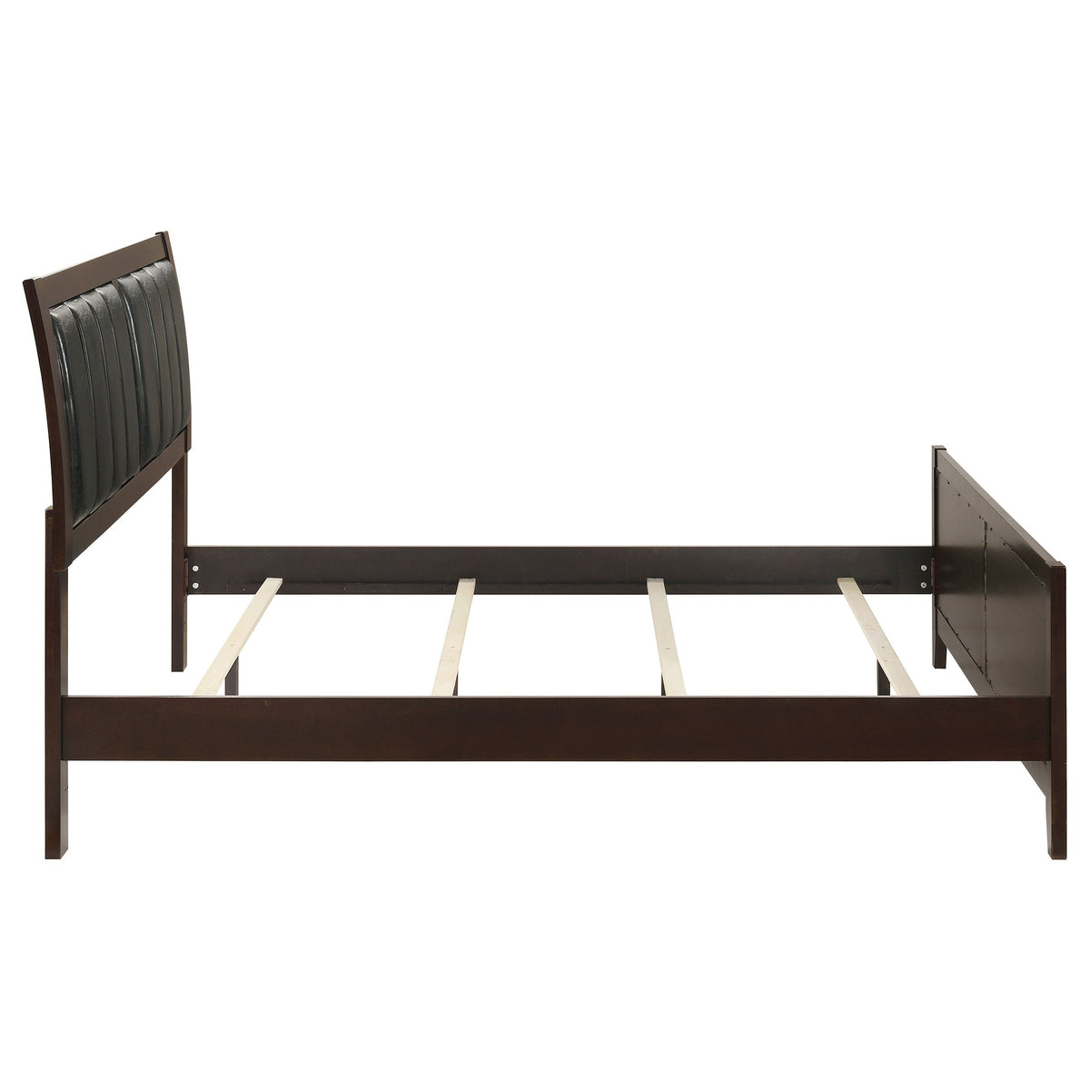 Carlton Wood Panel Bed Cappuccino