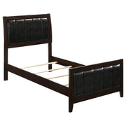 Carlton Wood Panel Bed Cappuccino
