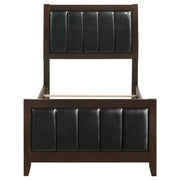 Carlton Wood Panel Bed Cappuccino
