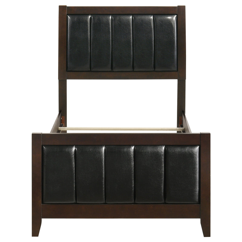 Carlton Wood Panel Bed Cappuccino