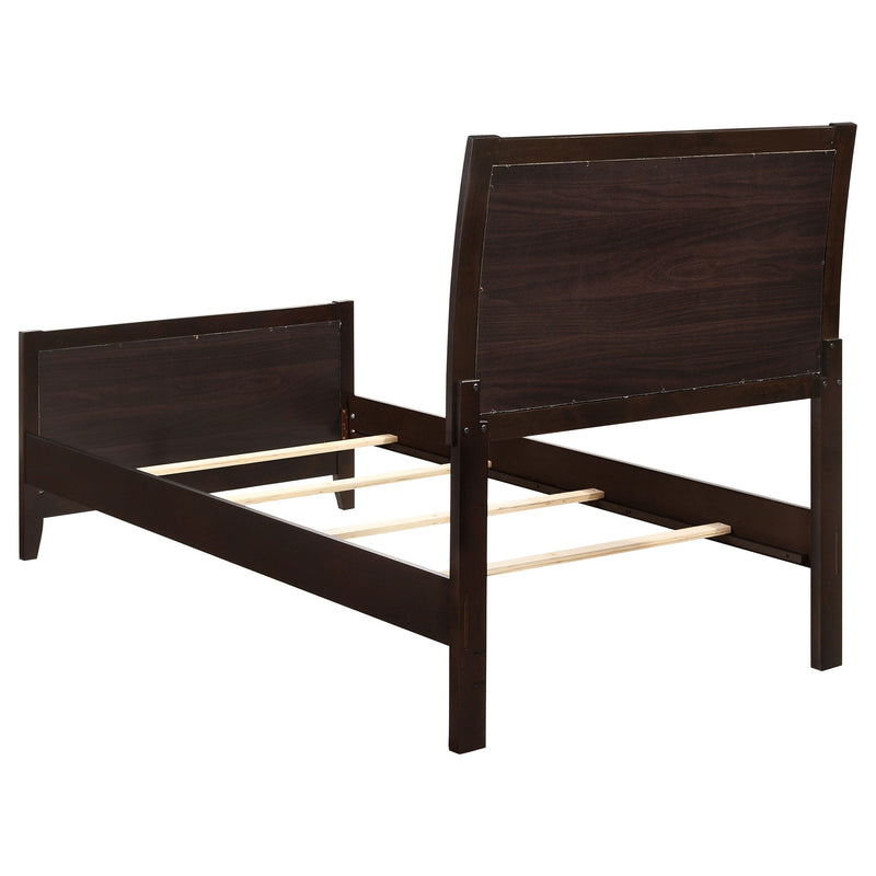 Carlton Wood Panel Bed Cappuccino