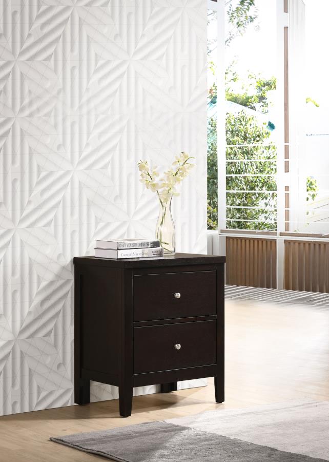 Carlton 2-drawer Nightstand Cappuccino Default Title