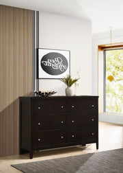 Carlton 6-drawer Dresser Cappuccino Default Title
