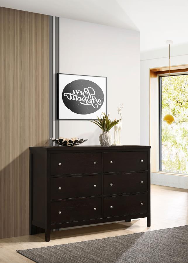 Carlton 6-drawer Dresser Cappuccino Default Title
