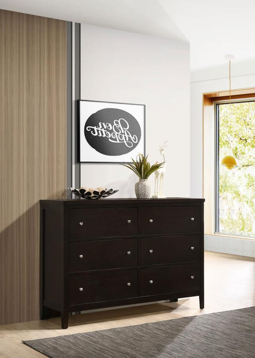 Carlton 6-drawer Dresser Cappuccino Default Title