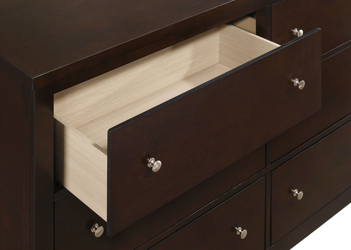 Carlton 6-drawer Dresser Cappuccino
