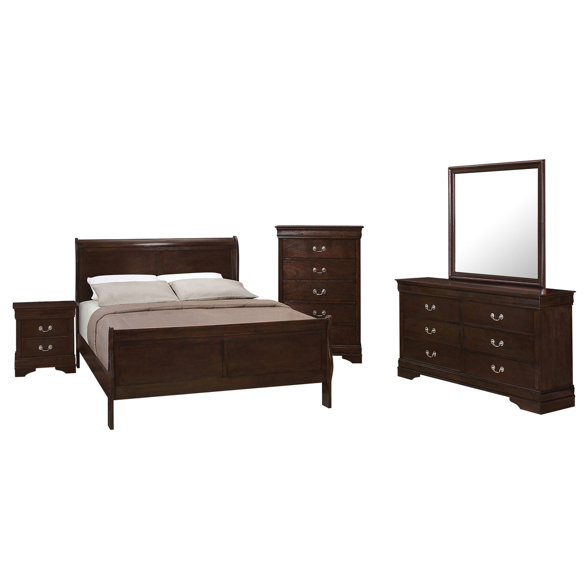 Louis Philippe Bedroom Set