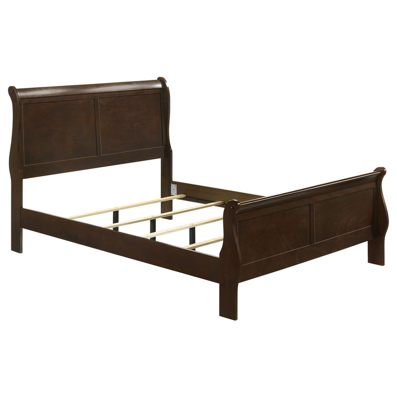 Louis Philippe Wood Sleigh Bed