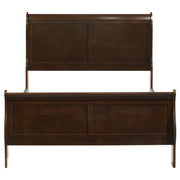 Louis Philippe Wood Sleigh Bed