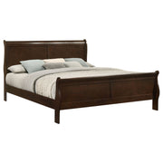 Louis Philippe Wood Sleigh Bed