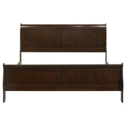 Louis Philippe Wood Sleigh Bed