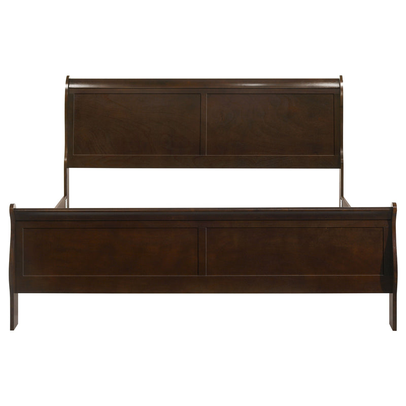 Louis Philippe Wood Sleigh Bed