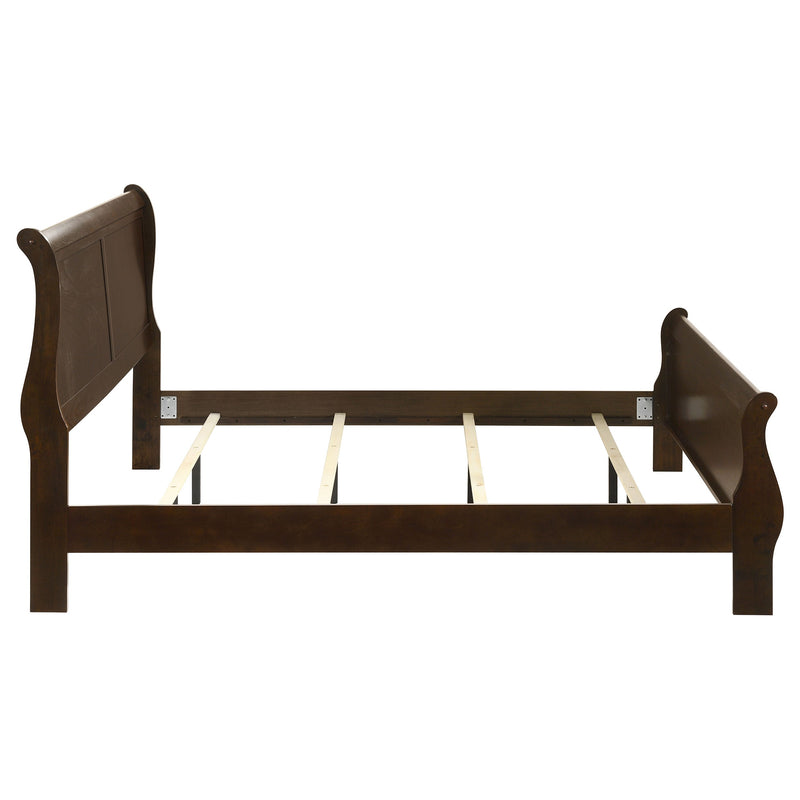 Louis Philippe Wood Sleigh Bed