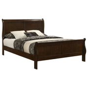 Louis Philippe Wood Sleigh Bed