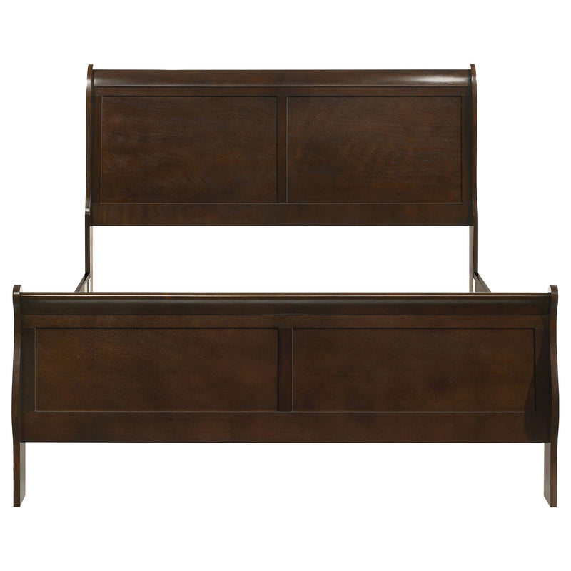 Louis Philippe Wood Sleigh Bed