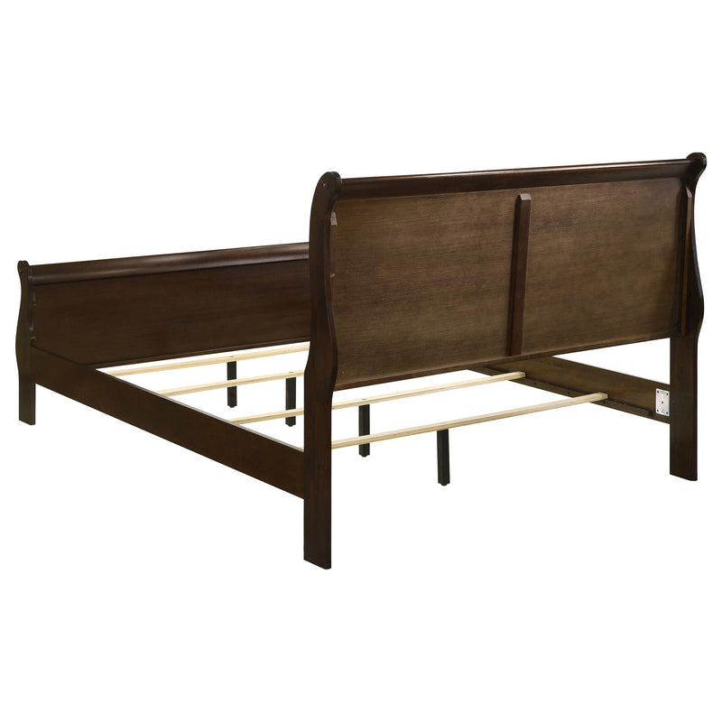 Louis Philippe Wood Sleigh Bed