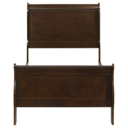 Louis Philippe Wood Sleigh Bed