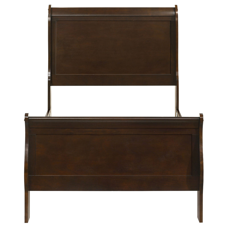 Louis Philippe Wood Sleigh Bed