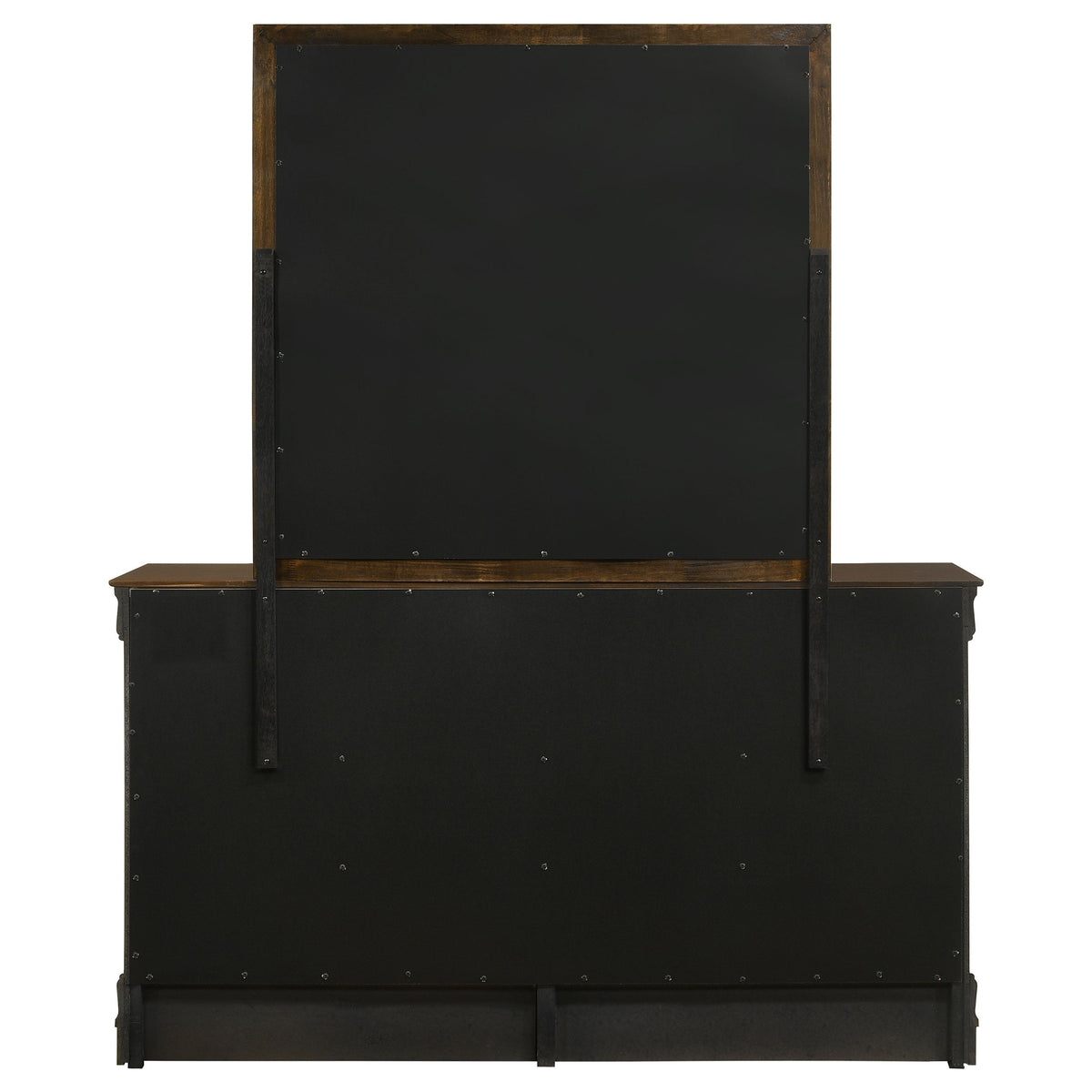 Louis Philippe 6-drawer Dresser with Mirror