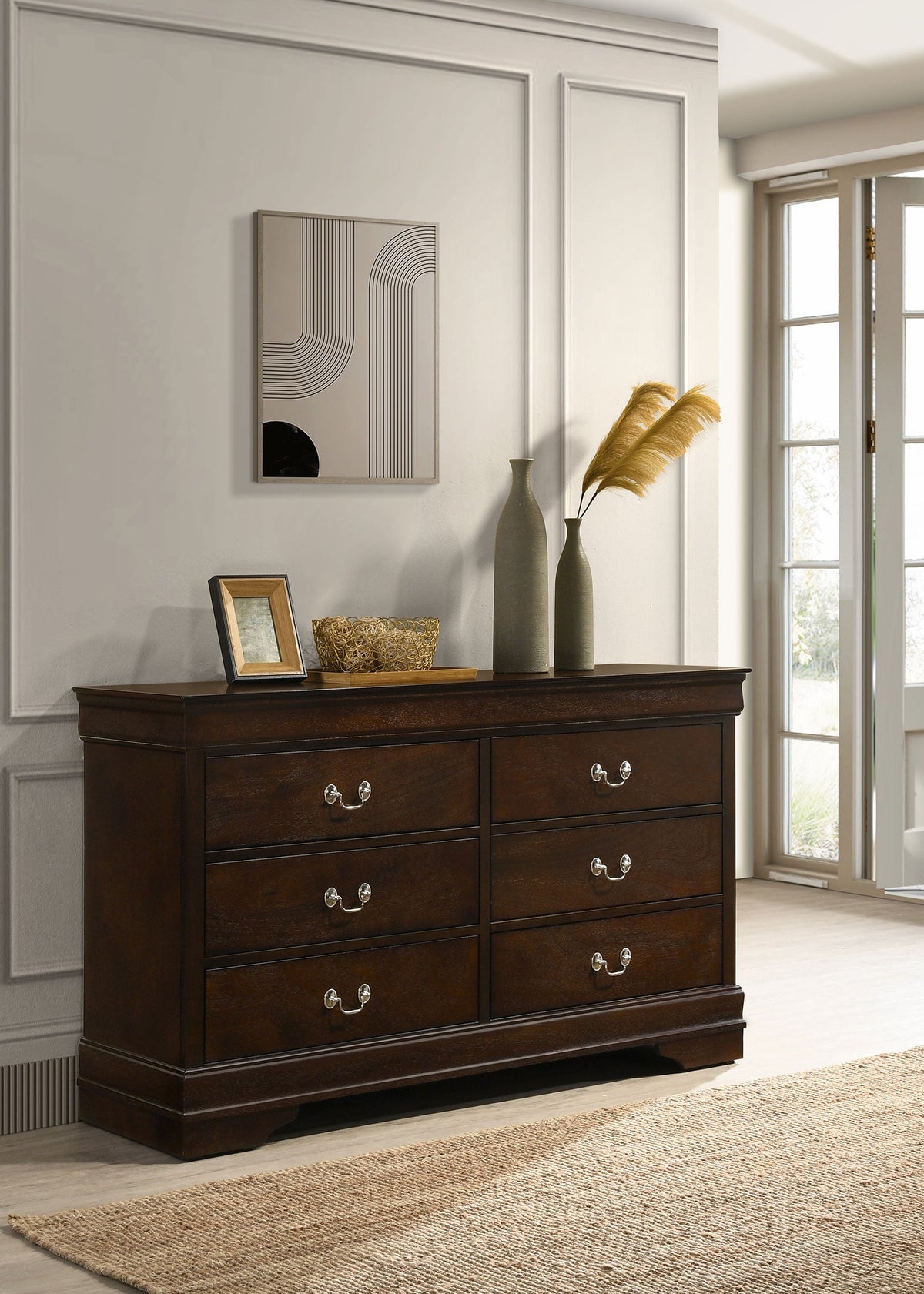 Louis Philippe 6-drawer Dresser