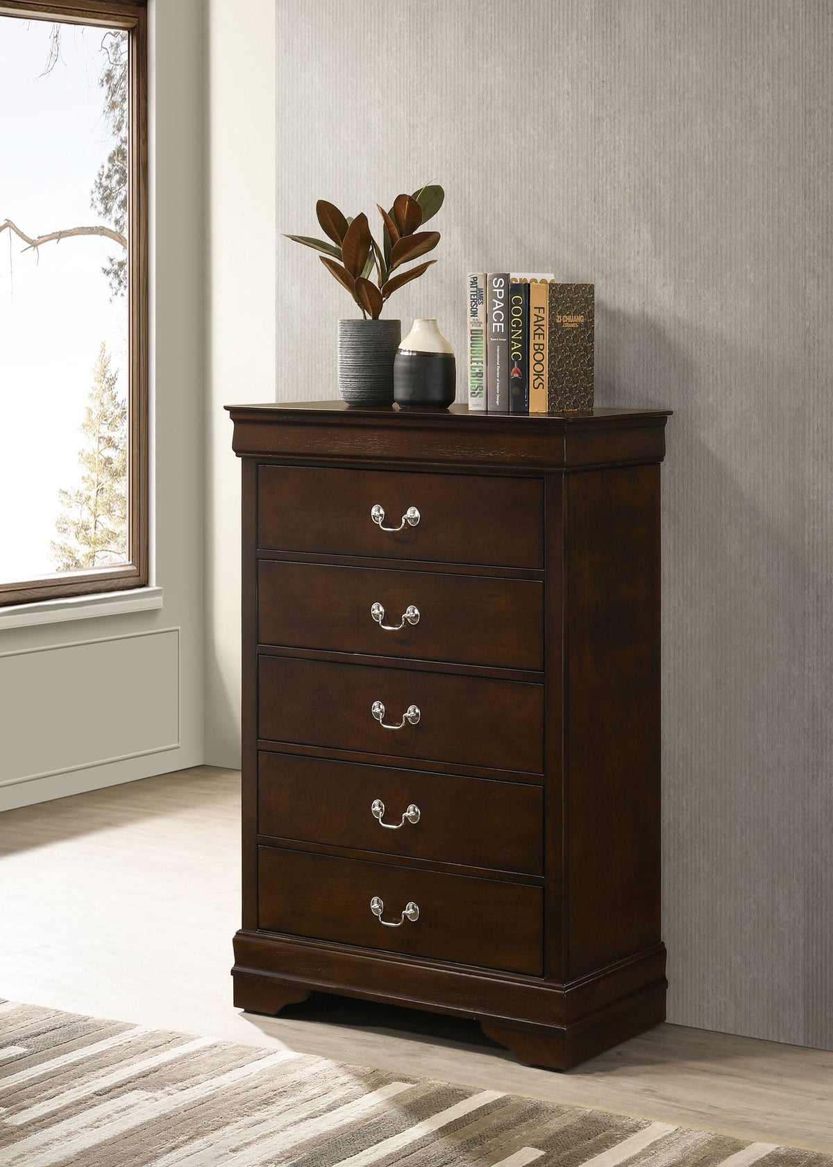 Louis Philippe 5-drawer Bedroom Chest