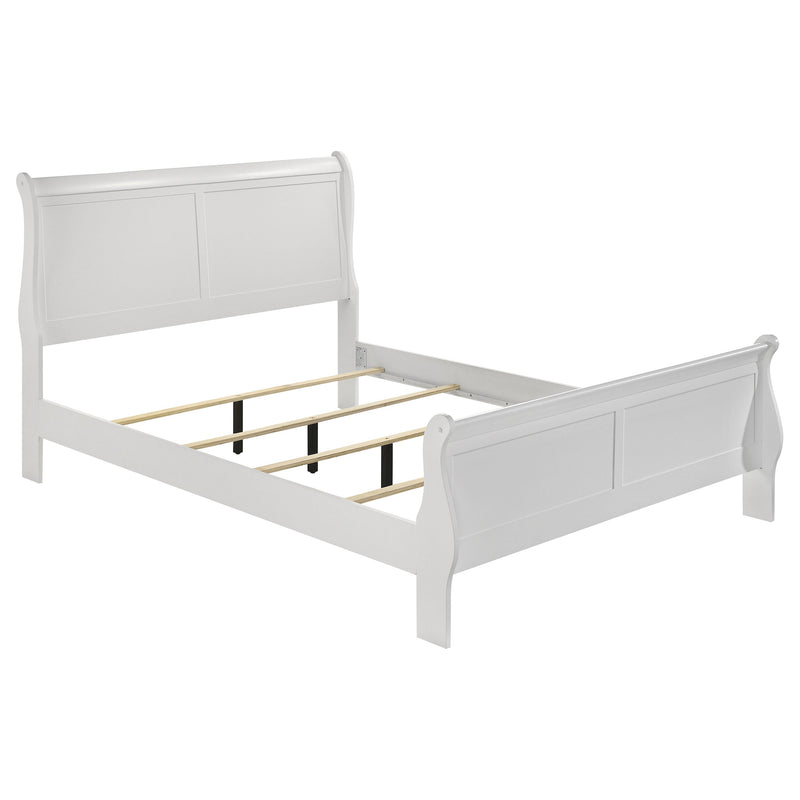 Louis Philippe Wood Sleigh Bed
