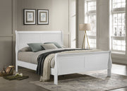 Louis Philippe Wood Sleigh Bed