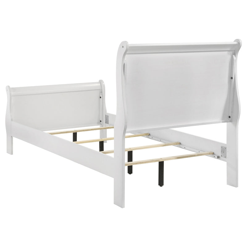 Louis Philippe Wood Sleigh Bed