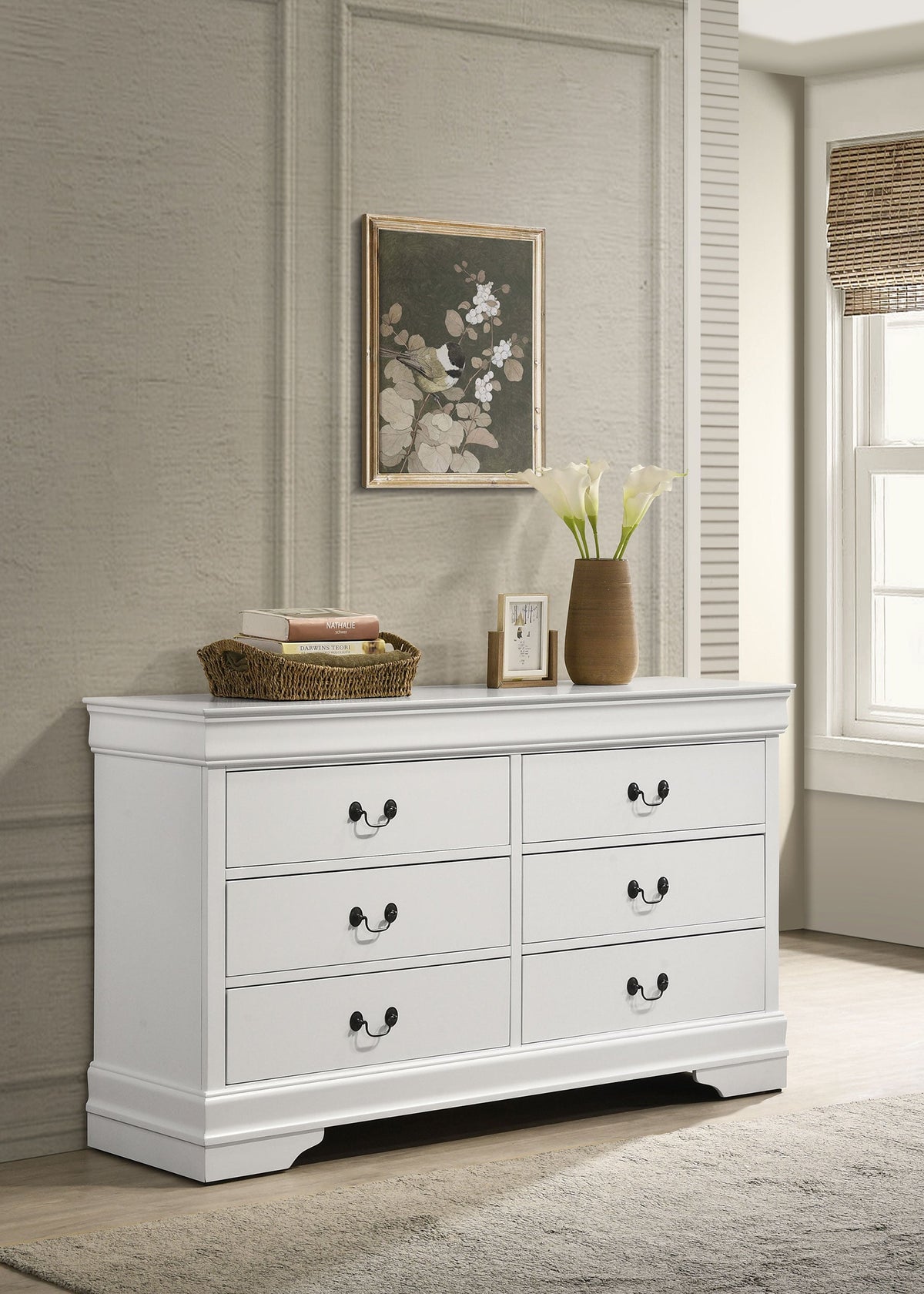 Louis Philippe 6-drawer Dresser