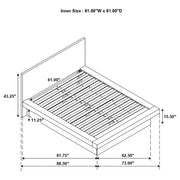 Jessica Wood LED Panel Bed