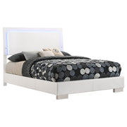 Felicity Wood LED Panel Bed High Gloss