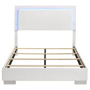 Felicity Wood LED Panel Bed High Gloss