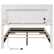 Felicity Wood LED Panel Bed High Gloss