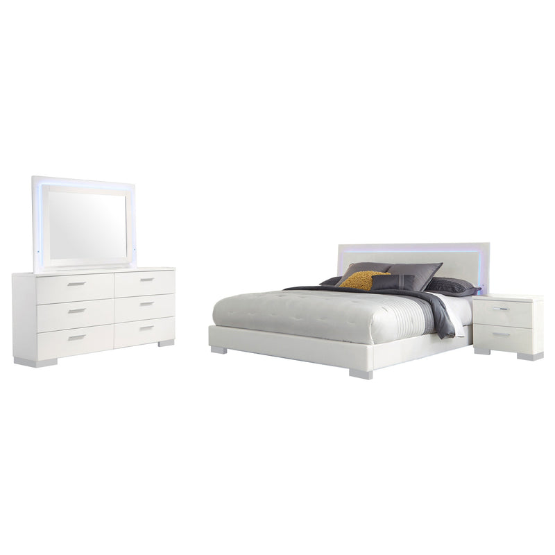Felicity Bedroom Set High Gloss