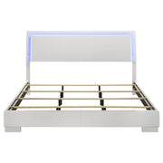 Felicity Wood LED Panel Bed High Gloss