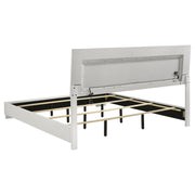 Felicity Wood LED Panel Bed High Gloss