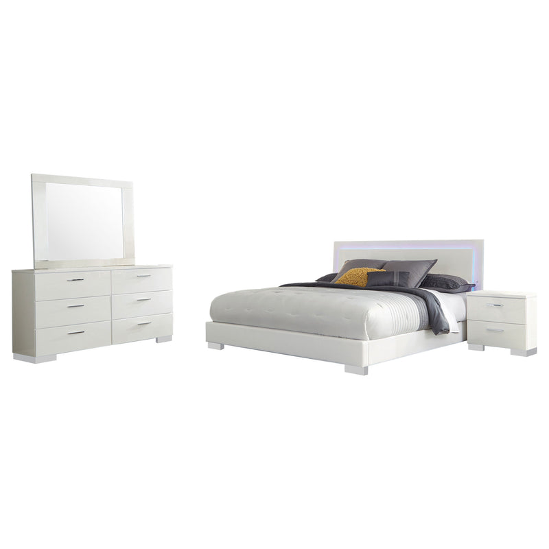 Felicity Bedroom Set High Gloss