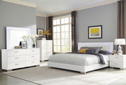 Felicity Bedroom Set High Gloss California King 5-piece With LED Dresser Mirror