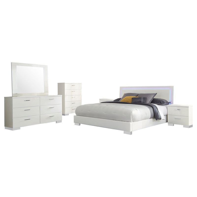 Felicity Bedroom Set High Gloss