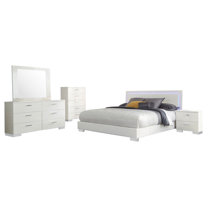 Felicity Bedroom Set High Gloss