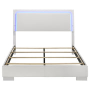 Felicity Wood LED Panel Bed High Gloss