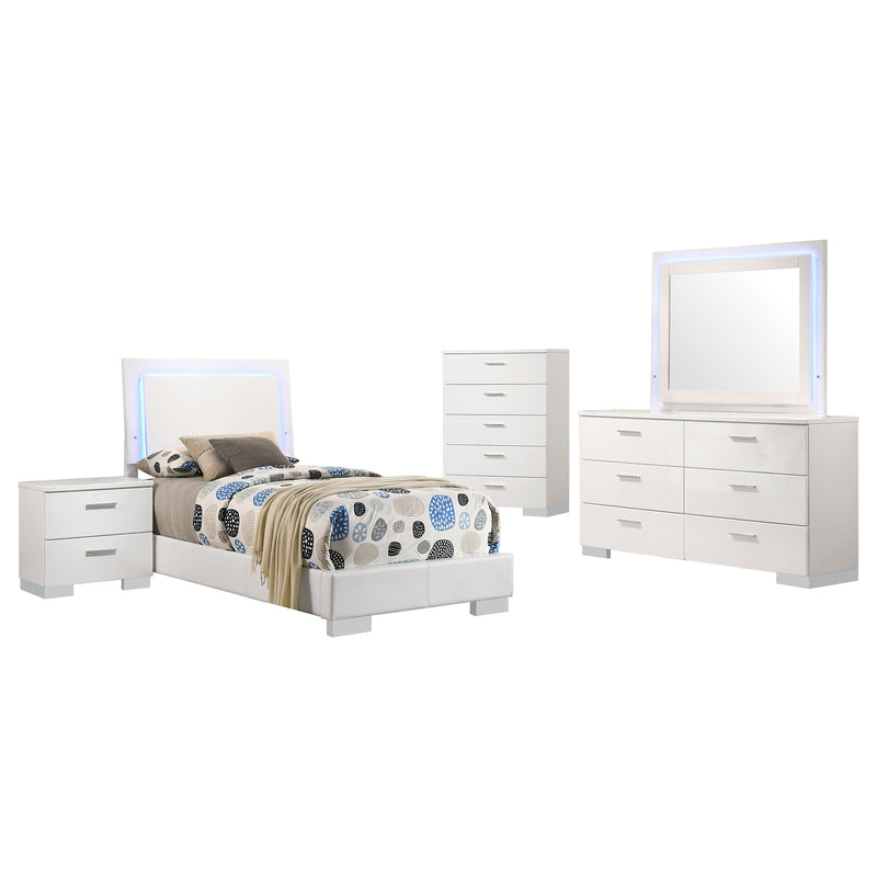 Felicity Bedroom Set High Gloss