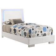 Felicity Wood LED Panel Bed High Gloss