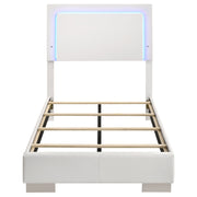 Felicity Wood LED Panel Bed High Gloss