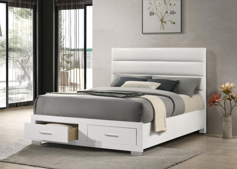 Felicity Storage Bed High Gloss Eastern King