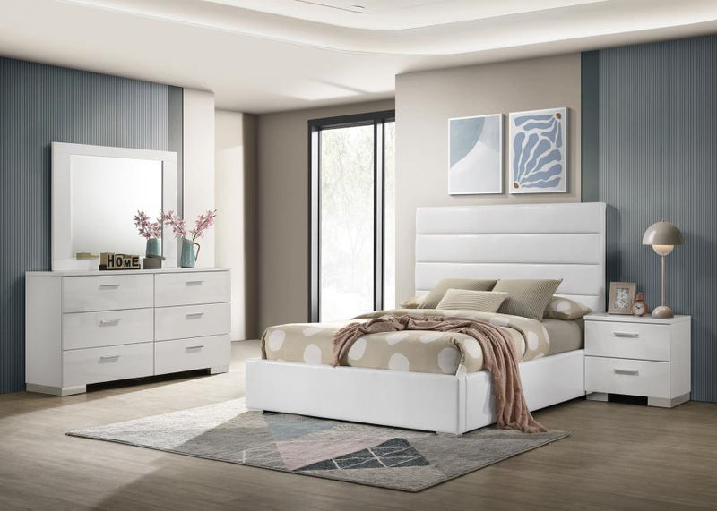 Felicity Bedroom Set High Gloss Full 4-piece